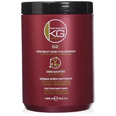 Image de KERAGOLD PRO Masque DD sans Sulfate à la Kératine/Acide Hyaluronique 1 L Lot de 2