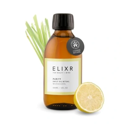 Image de ELIXR HARMONY Bain de bouche ayurvédique aux huiles essentielles Citron et Citronnelle Cosmétiques Naturels Certifiés 200 ml