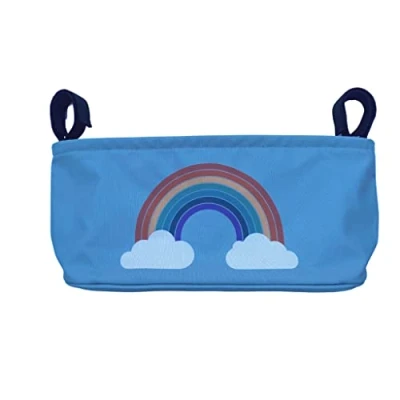 Image de BundleBean Organiseur de poussette Sac rangement pour Comprend une pochette à couches Ajustement universel avec guidon n&#039;importe quelle ou (arc en ciel)