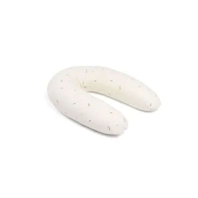 Image de doomoo Coussin de Grossesse &amp; d&#039;Allaitement 2 en 1 Twisty ultra Confort Remplissage Microbilles fines, Crème