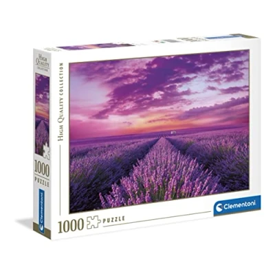 Image de Clementoni Puzzle Campos de Lavanda 1000pzs Does Not Apply Lavender Field 1000 pièces Adulte fabriqué en Italie, 39606, Multicolore, One Size