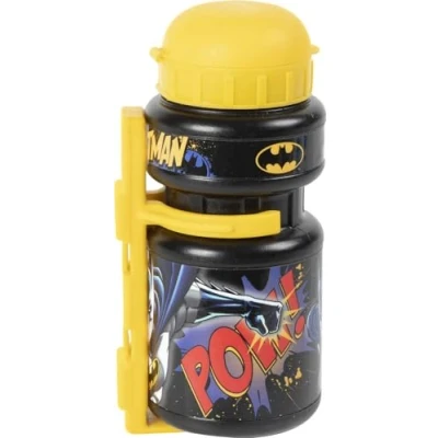Image de TataWay in viaggio si cresce Gourde de cyclisme Batman pour enfant 350 ml Superhéros jaune noir homme chauvesouris universelle vélo