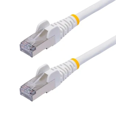 Image de StarTech.com Câble Ethernet CAT8 Blanc de 12m, RJ45 Snagless, 25G/40G, 2000MHz, 100W PoE++, S/FTP, Fil Cuivre Pur 26AWG, LSZH, Cordon Raccordement Réseau Blindé avec Serre Câble, Testé par Fluke Channel Neuf