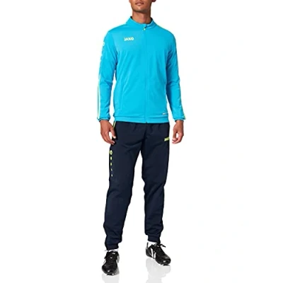 Image de JAKO Striker 2.0 M9119 Survêtement en polyester, pour homme, bleu et jaune fluo, taille M