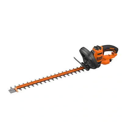 Image de BLACK+DECKER Taille Haies Filaire 550 W, Electrique 60 cm avec 2 Poignées et Garde, Lame Asymétrique, Ecartement 22 mm, Robuste Léger, BEHTS451 QS Noir