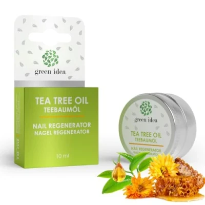 Image de Green idea Réparateur Ongles CRÈME À à l&#039;huile d&#039;arbre thé Soin des fragilisés, abîmés, mous ou cassants format de poche 10 ml