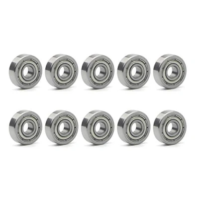 Image de Unxuey Lot de 10 roulements à billes miniatures rainurés en acier 4 x 12 mm 604Z 604ZZ 80014