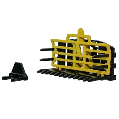 Image de Britains Fourche à foin chargement frontal tracteur moulé sous pression Jouet de ferme l&#039;échelle 1:32 Modèles d&#039;accessoires collectionner pour enfants partir