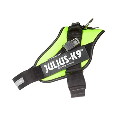 Image de Julius K9, IDC Harnais pour Chien Guide Aveugle sans poignée, Taille 2, Néon