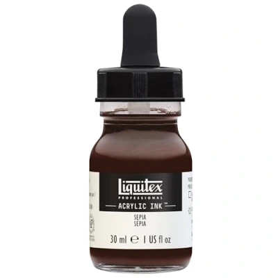 Image de Liquitex Professional Encre Acrylique Flacon Avec Pipette 30 ml Sépia