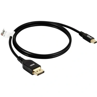 Image de CLUB3D MINIDISPLAYPORT to DISPLAYPORT DP80 BIDIRECTIONAL VESA Certified Cable 1M/3.28FT Kabel Digital/Display/Video