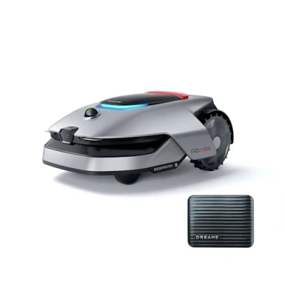Image de DREAME A2 Robot Tondeuse, Conf. Auto limites, Cartographie à double fusion pour les pelouses jusqu&#039;à 3000 m², évitement d&#039;obstacles par système OmniSense 2.0, EdgeMaster, Moteur Silencieux,Pente 26,5