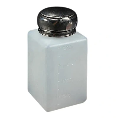 Image de Gemini_mall® Flacon pompe vide, pour dissolvant d&#039;alcool liquide, acétone, vernis à ongles, 200 ml
