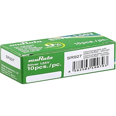 Image de Murata SR927 PBWW Pile Bouton 395 oxyde dargent 52 mAh 1.55 V 10 pc(s)