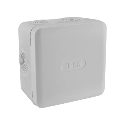 Image de Boite de dérivation étanche en saillie IP55 85x85xprof.50mm DEBFLEX Gris 718806