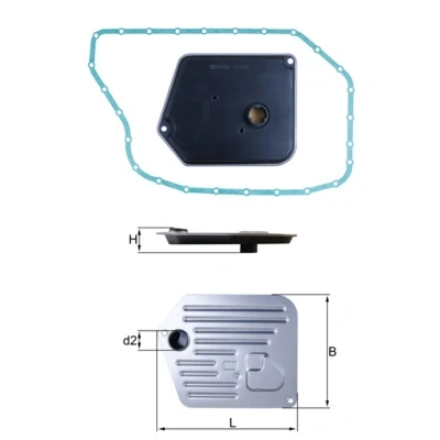 Image de MAHLE ORIGINAL HX 268D Filtre Boite Automatique avec joint d&#039;étanchéite AUDI: A6 C6 Avant, C5 Berline