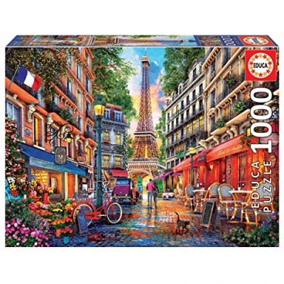 Image de Educa Puzzle de 1000 pièces pour Adultes Dominic Davison París. Comprend Fix Tail l&#039;accrocher Une Fois l&#039;assemblage terminé. À partir 14 Ans (19019)