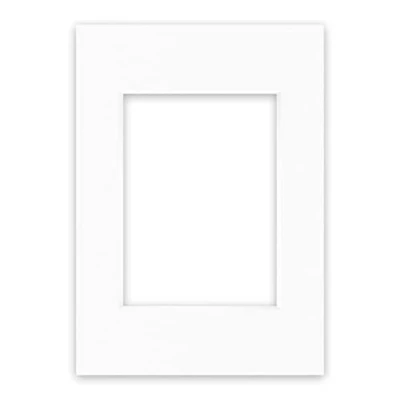 Image de nielsen Conservation Passepartout carton 2,2 mm format extérieur 21x29,7 cm (DIN A4) pour d&#039;image 13x18 blanc pur (blanc clair) surface lisse