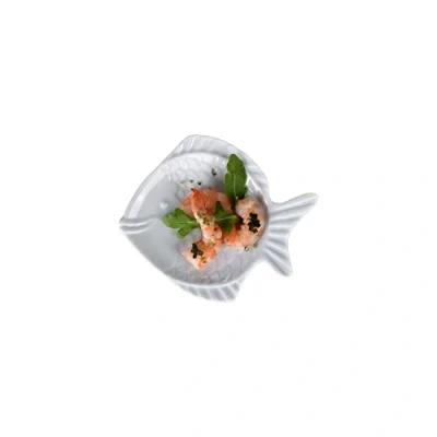 Image de Holst Porzellan Fish Nemo Lot de 6 Assiettes à Poisson/Assiettes Poisson 12 cm Blanc x 10,5 1,5