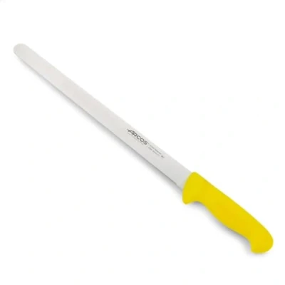 Image de Arcos Séries 2900 Couteau à Trancher Jambon Lame Acier Inoxydable Nitrum 350 mm Manche Polypropylène Couleur Jaune