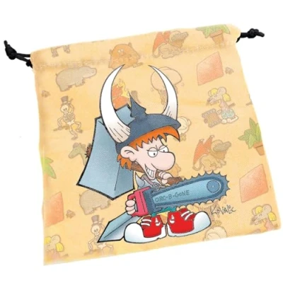 Image de Steve Jackson Games Munchkin Dice Bag Large Drawstring 7 x Printed Fabric Holds Over 100 RPG Roleplaying Tabletop Adventure Game