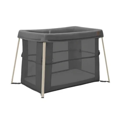 Image de Maxi Cosi Iris 2 en 1 Lit de Voyage pour Bébé, 0 3 ans, jusqu’à 15 kg, Compact, Niveaux Couchage, Pliable et Léger, Matelas Mousse épais, Sac Voyage, Beyond Graphite