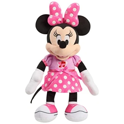 Image de Just Play Peluche Musicale La Maison Magique de Mickey Mouse Disney Junior avec Effets sonores et Lumineux, Minnie Mouse, Jouet pour Enfant 3 Ans Plus