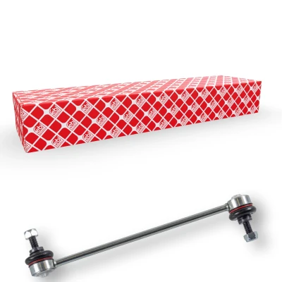 Image de febi BILSTEIN 18084 Biellette de barre stabilisatrice Essieu avant gauche, droit 269,5 Plus avec écrou autobloquant Métal
