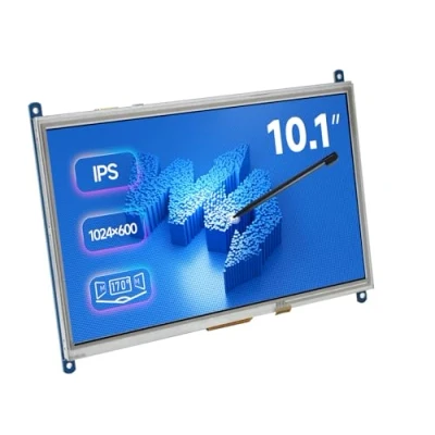 Image de Waveshare 10.1inch HDMI LCD, Resistive Touch IPS Screen, 1024x600 Resolution, Compatible with Raspberry Pi 4B/3B+/3A+/3B/2B/1B+/1A+/Zero 2 W/Zero and PC