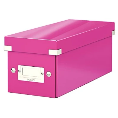 Image de Leitz Wow Click &amp; Store 60410023 Boîte de Rangement pour CD Rose