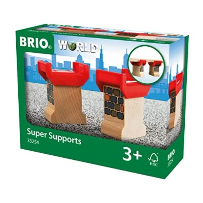 Image de BRIO World 33254 Supports de Pont Accessoire pour circuit train en bois Jouet garçons et filles à partir 3 ans