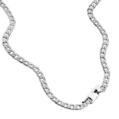 Image de Diesel Collier chaîne en acier inoxydable, pour homme, DX1497040