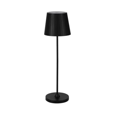 Image de Eglo Lampe de table extérieure LED Cabozo, éclairage d&#039;extérieur à intensité variable, luminaire pour terrasse et jardin, sans fil, port USB, plastique noir, blanc chaud, IP44