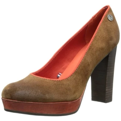 Image de Hilfiger Denim Penelope 2B, Escarpins pour Femme Marron Braun (Cognac/Red Clay 606), 38 EU