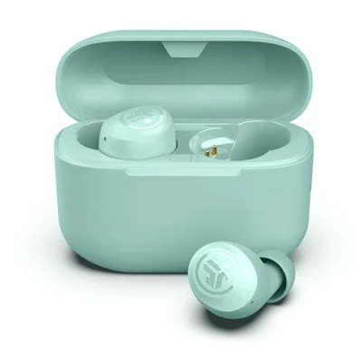 Image de JLab Go Air Pop+ Ecouteurs Bluetooth sans Fil Écouteurs Intra Auriculaires avec Micro, 35+ Heures d&#039;Autonomie, Ecouteur et Boîtier de Charge, Oreillette Son Personnalisé EQ3, App, Menthe