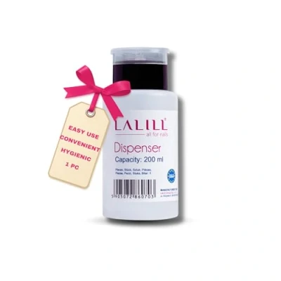 Image de LALILL Distributeur Pompe Doseur Flacon pour Liquides Dissolvant Vernis à Ongles, Manucure 200ml