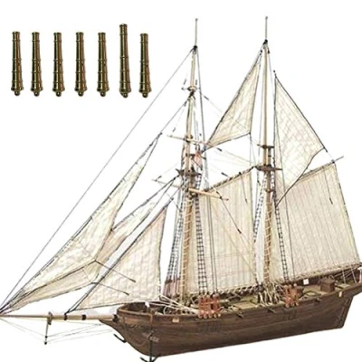 Image de Tianbi Modèle de Voilier en Bois Bricolage Kits D&#039;assemblage Navire Bateaux à Voile Classiques Maquette Décoration Bateau pour
