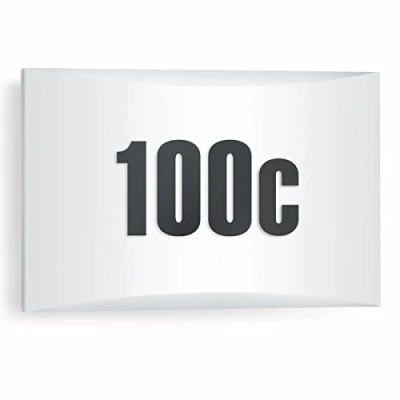 Image de Steinel Luminaire extérieur LED LN 1 avec interrupteur crépusculaire, applique murale numéro de maison, 4,9 W, 440 lm, résistant aux chocs IK07, blanc