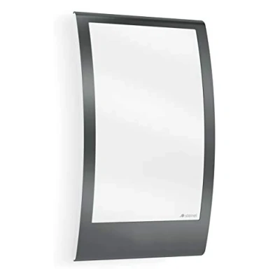 Image de STEiNEL Lampe d&#039;extérieur L 22 anthracite, garniture en acier inoxydable, applique max. 60 W, douille E27, moderne 069254