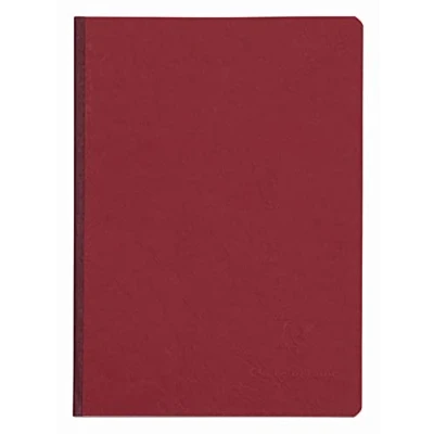 Image de Clairefontaine 795422C Collection Age Bag Un Carnet Cousu Dos Toilé Rouge A5 14,8x21 cm 192 Pages Petits Carreaux Papier Blanc 90 g Couverture Carte Lustrée Grain Cuir