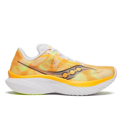 Image de Saucony Kinvara 15 Chaussures de running sur route, Femme, Taille: 37.5, Peel/white Tissu / matière synthétique