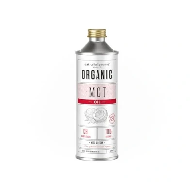 Image de Eat Wholesome Huile de noix coco biologique haute teneur en C8 100 % MCT dans flacon verre 500 ml