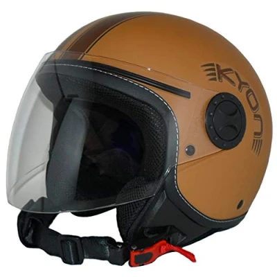 Image de Protectwear H730 BR Casque ouvert avec visière longue XL Hommes, Brun,