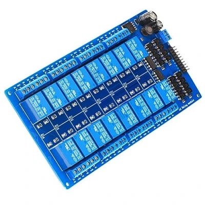 Image de MODULE 16 RELAIS 5V CANAUX OPTOCOUPLEURS DIY REMPLACEMENT/COMPATIBLE AVEC ARDUINO RASPBERRY Pi (1087)
