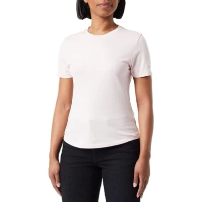 Image de Tommy Hilfiger SLIM FLAG Script TEE Tshirt imprimé, Femme, Taille: XXL, Whimsy pink