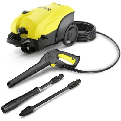 Image de Kärcher Nettoyeur Haute Pression K 3 Compact, : max. 120 bar, Débit 380 l/h, Superficie 25 m²/h, Filtre à Eau, poids 4,2 kg, Flexible et Pistolet Pression, Rotabuse, Lance