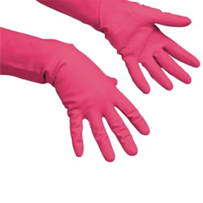 Image de Gants de ménage Vileda la fine Sensitive S travail latex rouge idéal pour l&#039;évier