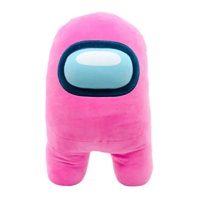 Image de Famosa Softies Among Us, 760021463 Peluche Rose du Jeu en Ligne, imposteurs de 40 cm, 4 modèles, Douce, Douce et remplie Fibres recyclées, spongieux, Squishy