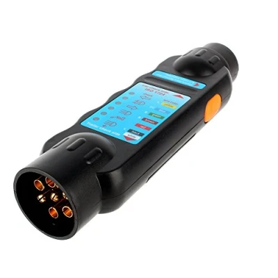 Image de Keenso Testeur De Remorque Voiture,12V 7 Broches Outil Test Circuit câblage Outils Diagnostic Fiche Prise Courant