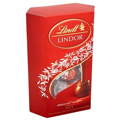 Image de Lindt Lindor Chocolat au lait 200 g (lot de 4 x g)
